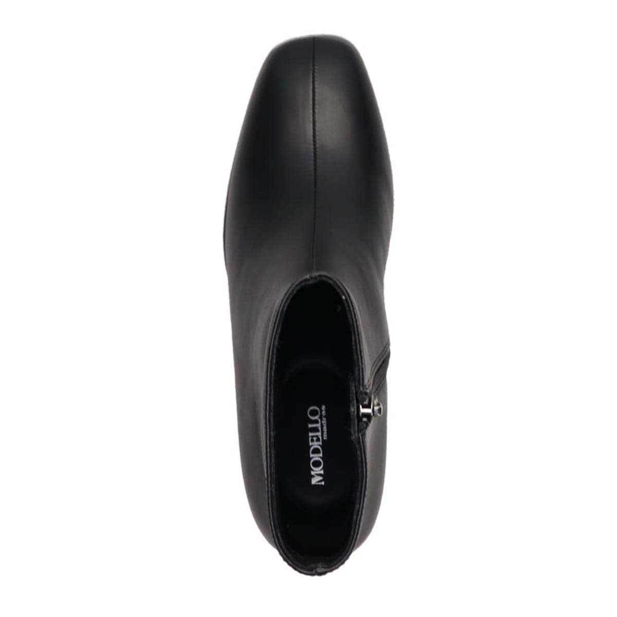 【撥水仕様】モデロ MODELLO 5.5cmヒール エレガンスショートブーツ  DML5502 BLACK 23.0