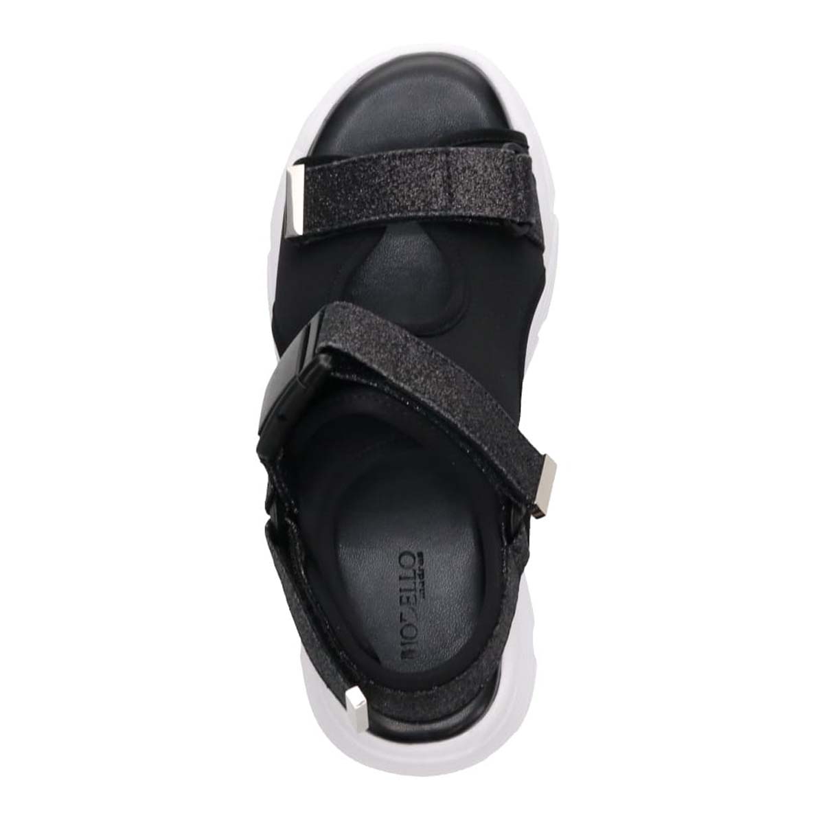 モデロ MODELLO グリッターベルテッド スポーツサンダル　DML6054 BLACK 23.0
