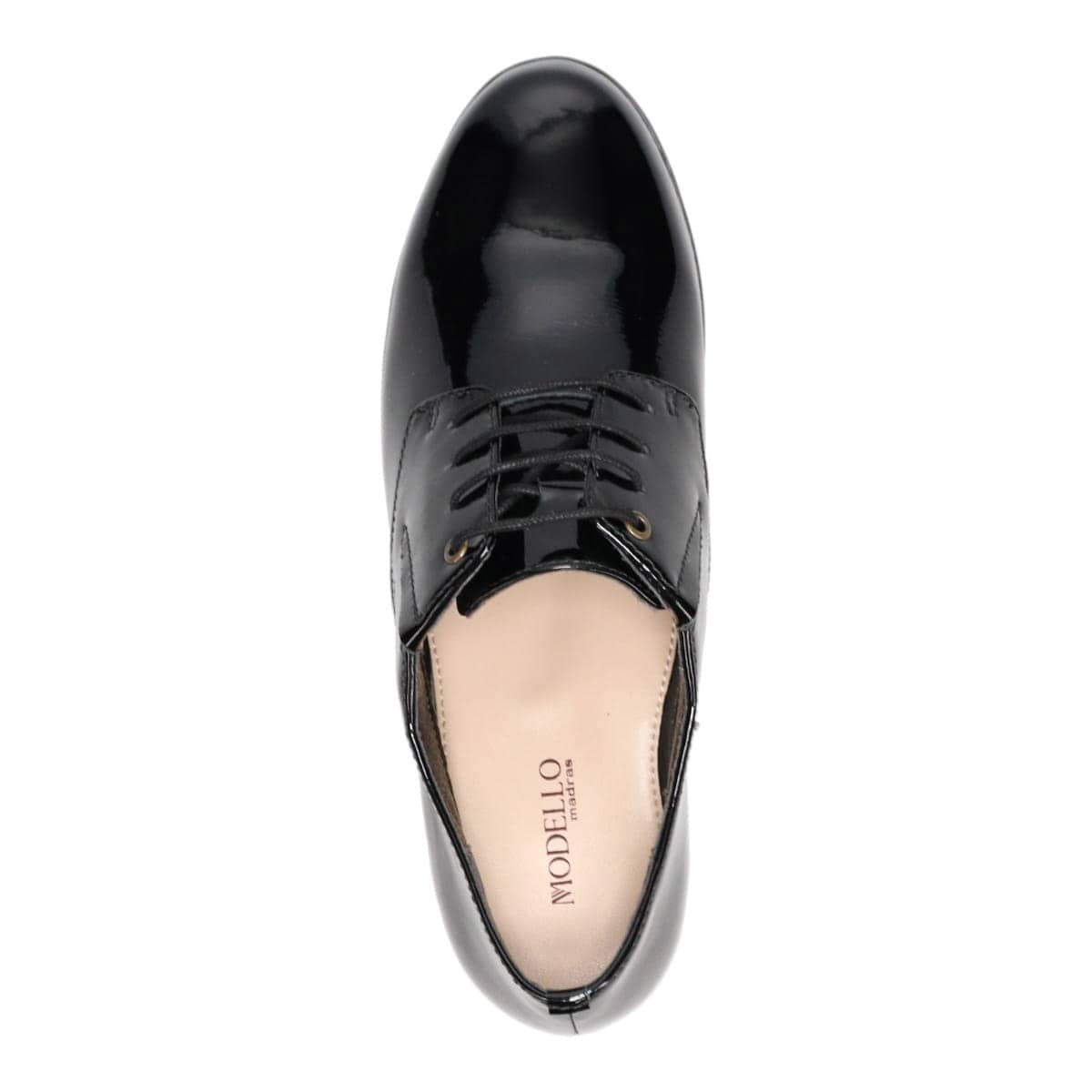 モデロ MODELLO レースアップシューズ DML7106A BLACK-ENAMEL 23.0