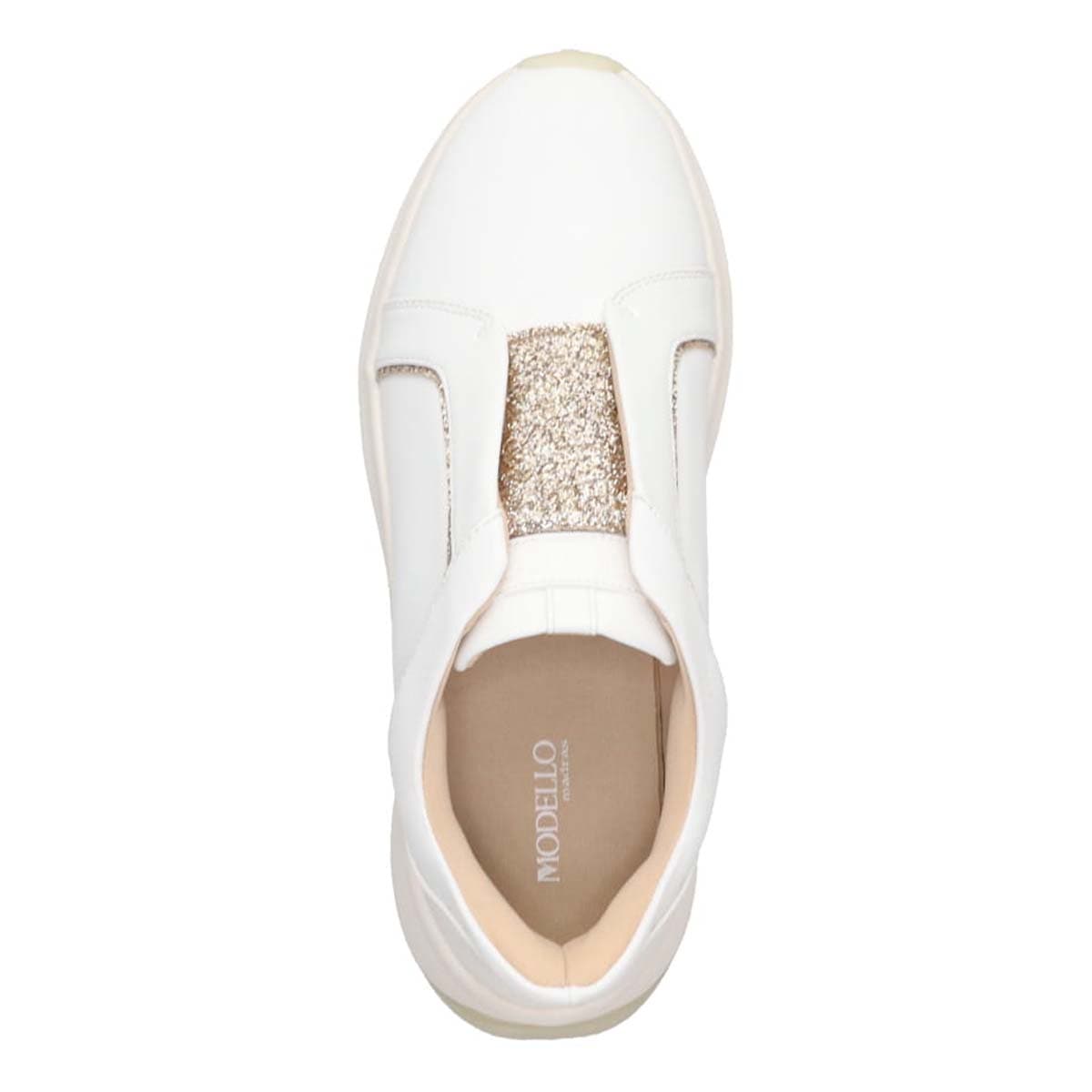 モデロ MODELLO スリッポンスニーカー　DML8807 WHITE 23.0