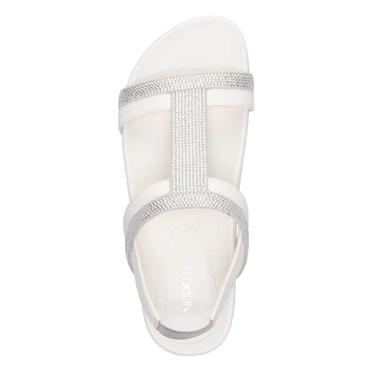 モデロ MODELLO フットベッドミッドソールサンダル　DML8808 WHITE M（23～23.5）