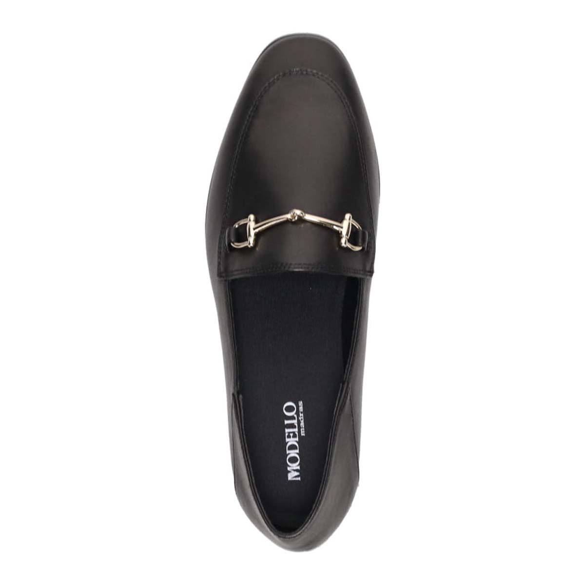 【撥水仕様】モデロ MODELLO 1.5cmヒール ビットローファー  DML8812 BLACK 23.0