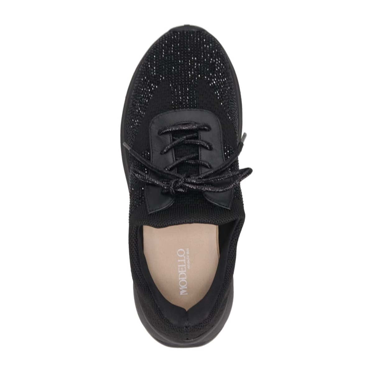 モデロ MODELLO　Quick Fitタイプ カジュアルニットスニーカー  DML8817 BLACK/BLACK 23.0