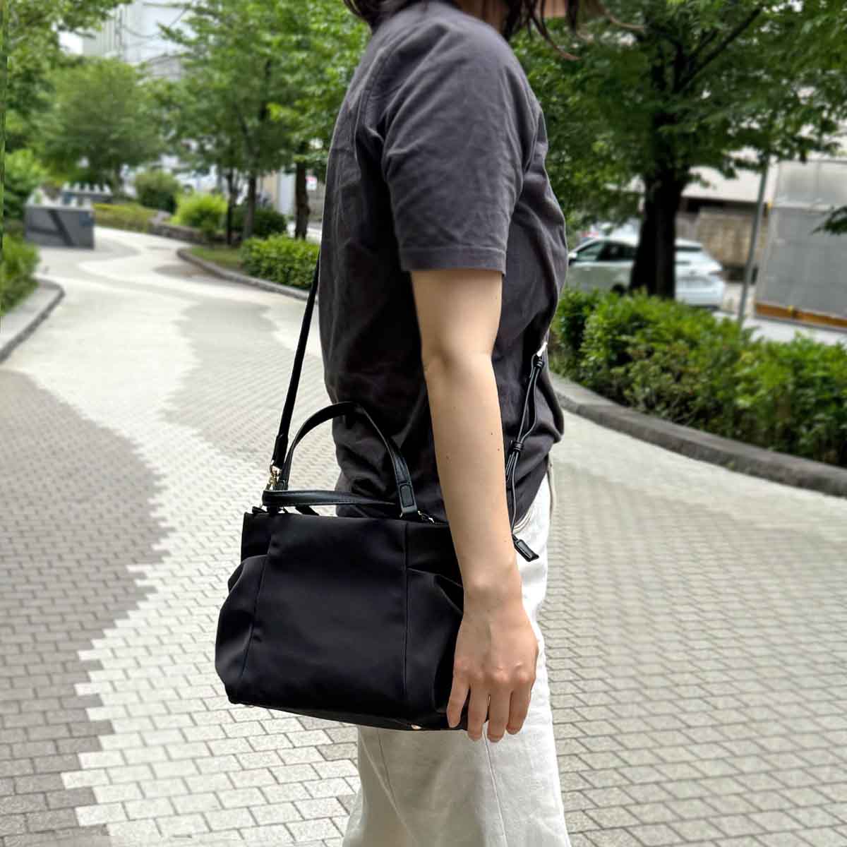 モデロ MODELLO　2WAY トートバッグ（ショルダーストラップ付き）バッグ　DMLB500 BLACK FREE