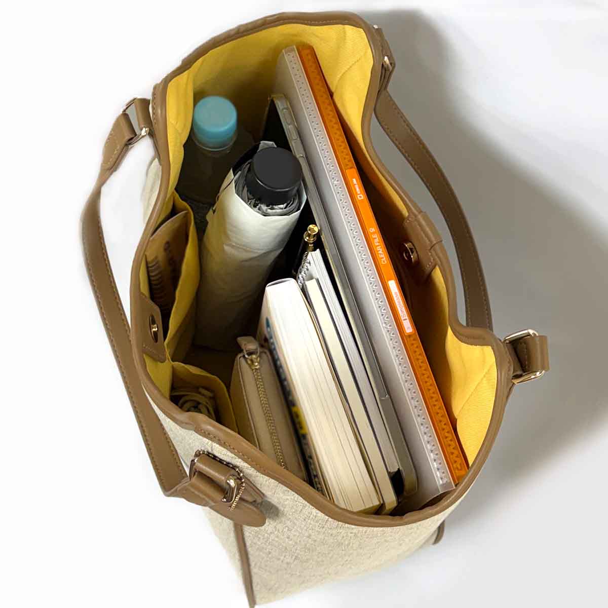 モデロ MODELLO　大人女性のためのエレガント キャンバストートバッグ　DMLB501 BEIGE FREE