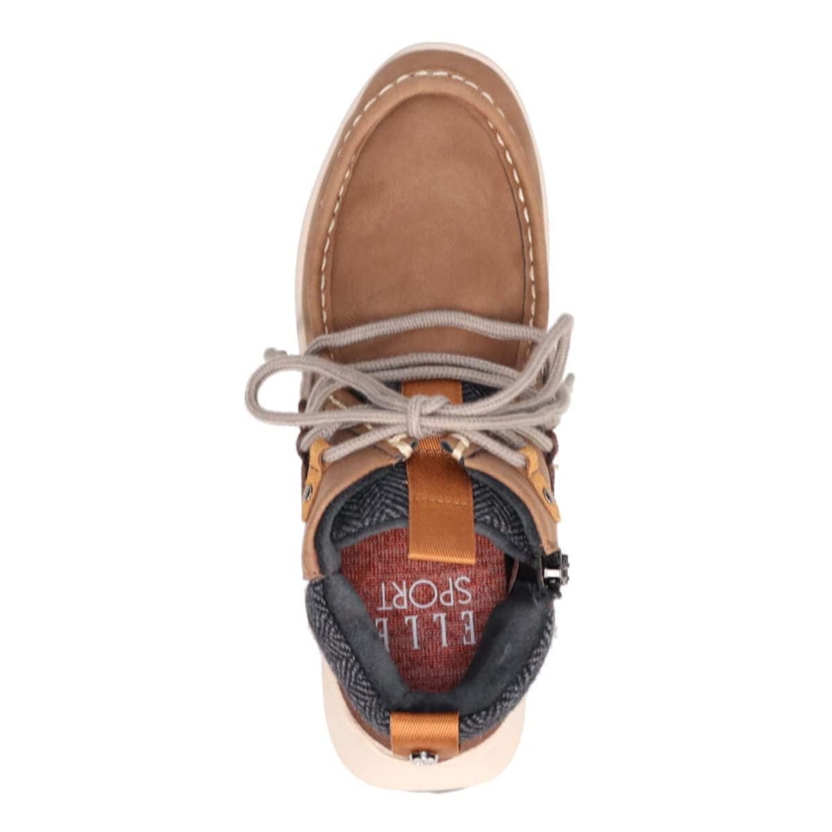 【防水仕様】エル スポーツ ELLESPORT BLACK LABELシリーズ　レースアップカジュアルブーツ　ESP12590 BROWN 23.0