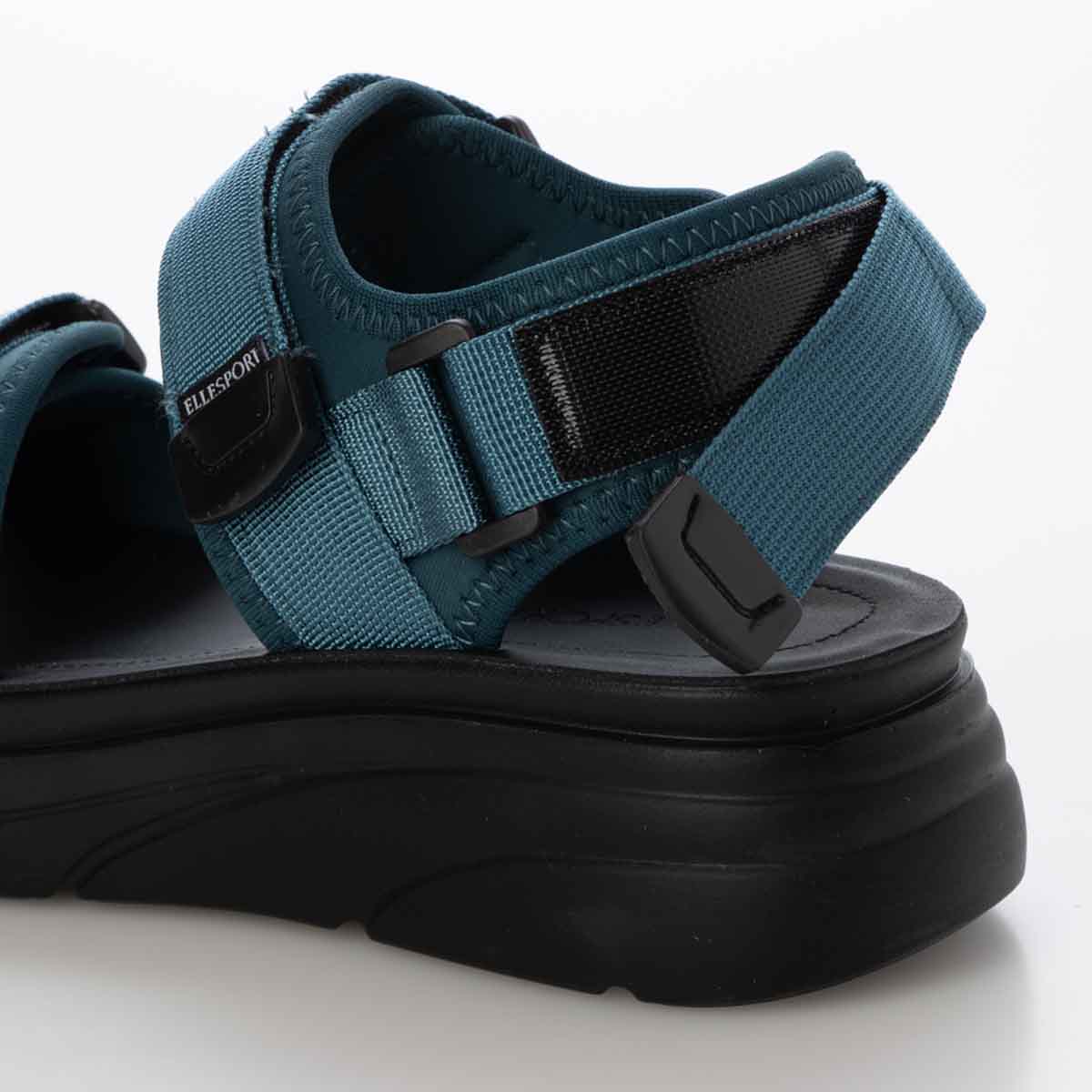 エル スポーツ ELLESPORT 　2本ベルト厚底スポーツサンダル　ESP12607 BLUE M（23～23.5ｃｍ）