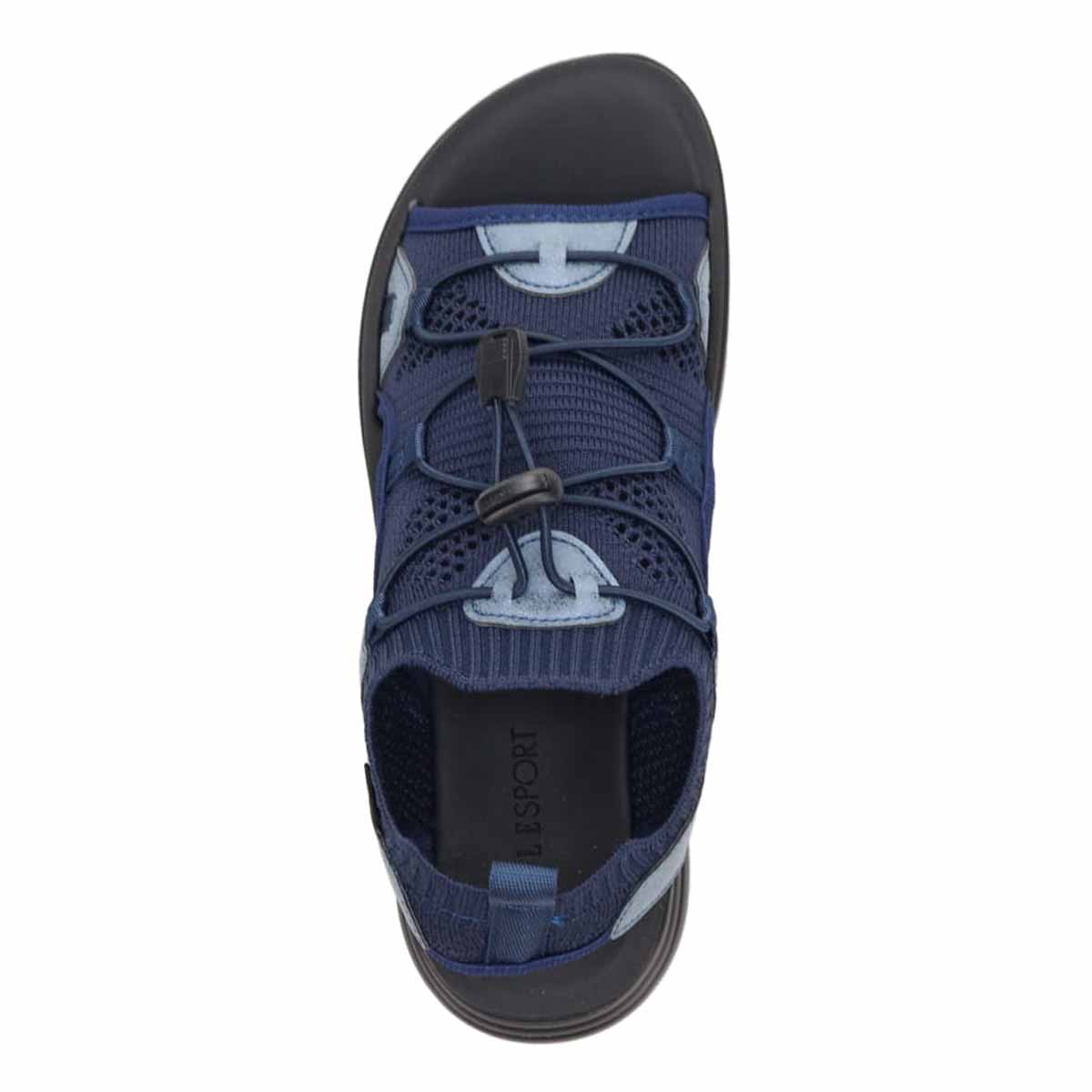 エル スポーツ ELLESPORT 　レースアップニット厚底スポーツサンダル　ESP12608 NAVY M（23～23.5ｃｍ）