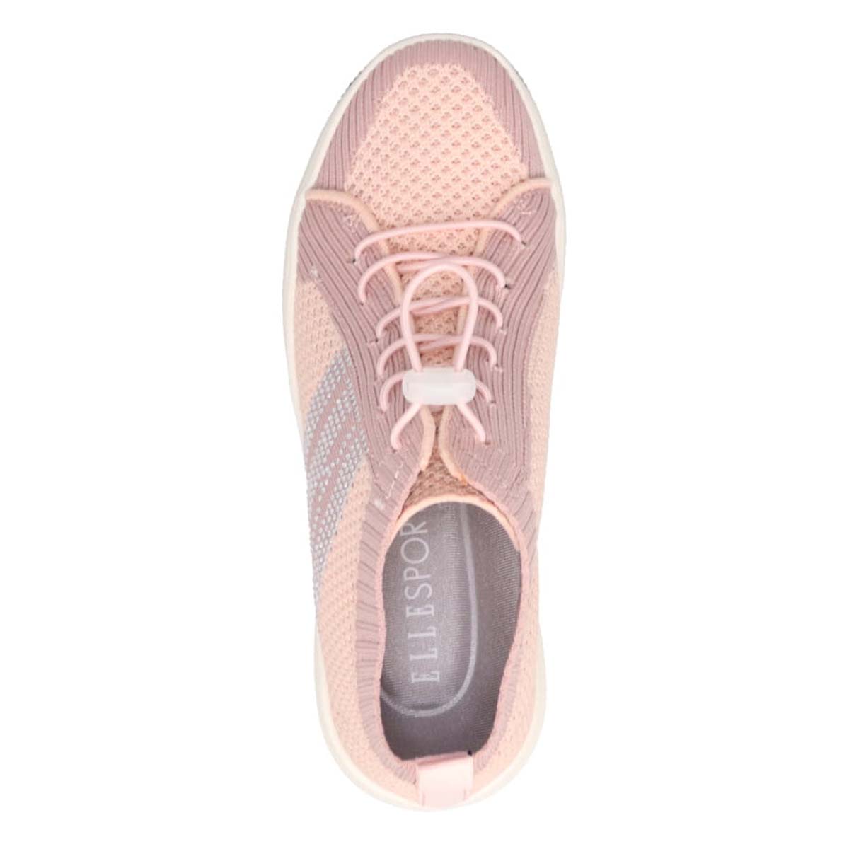 エル スポーツ ELLESPORT 軽量厚底ニットブーツ ESP12713A PINK/C 23.0