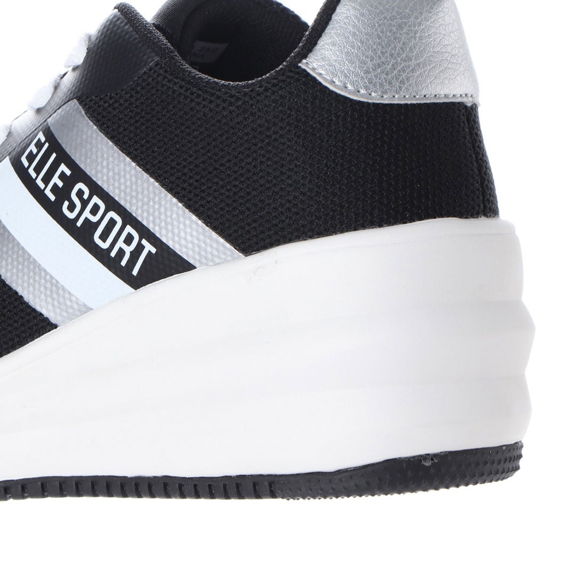 エル スポーツ Ellesport かわいい 軽量レースアップ ヒールスニーカー Esp 23 Black ウィメンズ Madras マドラス公式サイト オンラインショップ 靴メーカー直営公式通販