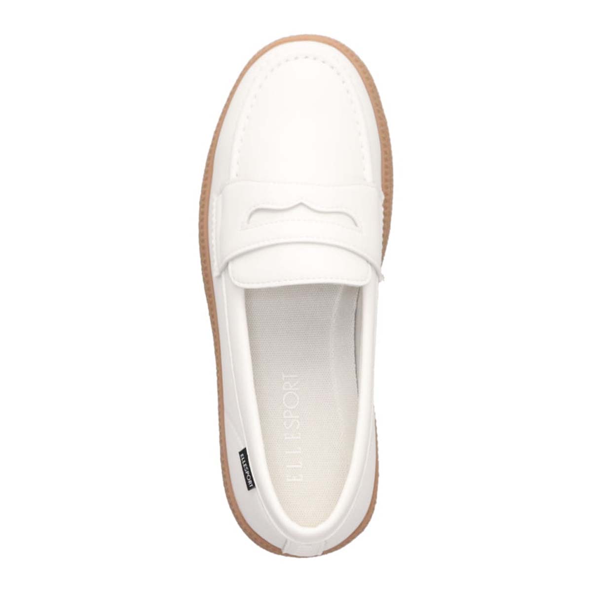 エル スポーツ ELLESPORT　オンオフ兼用！歩きやすさを追求したローファースニーカー　ESP14509 WHITE 23.0