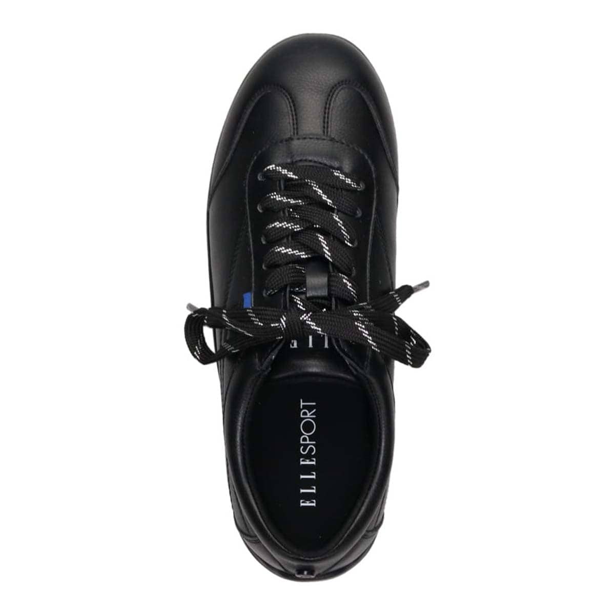 エル スポーツ ELLESPORT ドライビングレースアップスニーカー BLACK 23.0