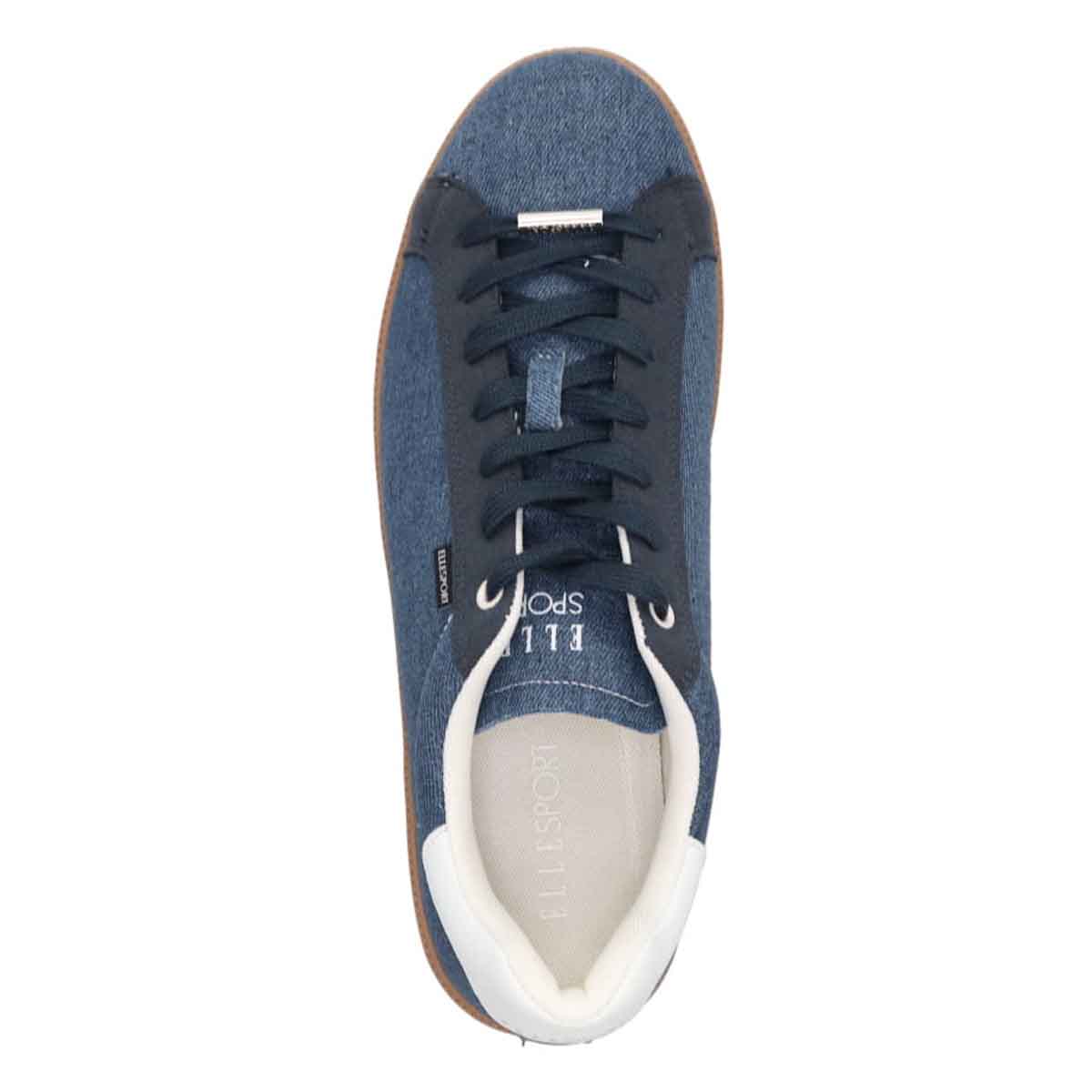【大きいサイズ】エル スポーツ ELLESPORTローテクコートスニーカー NAVY-TX 28.0