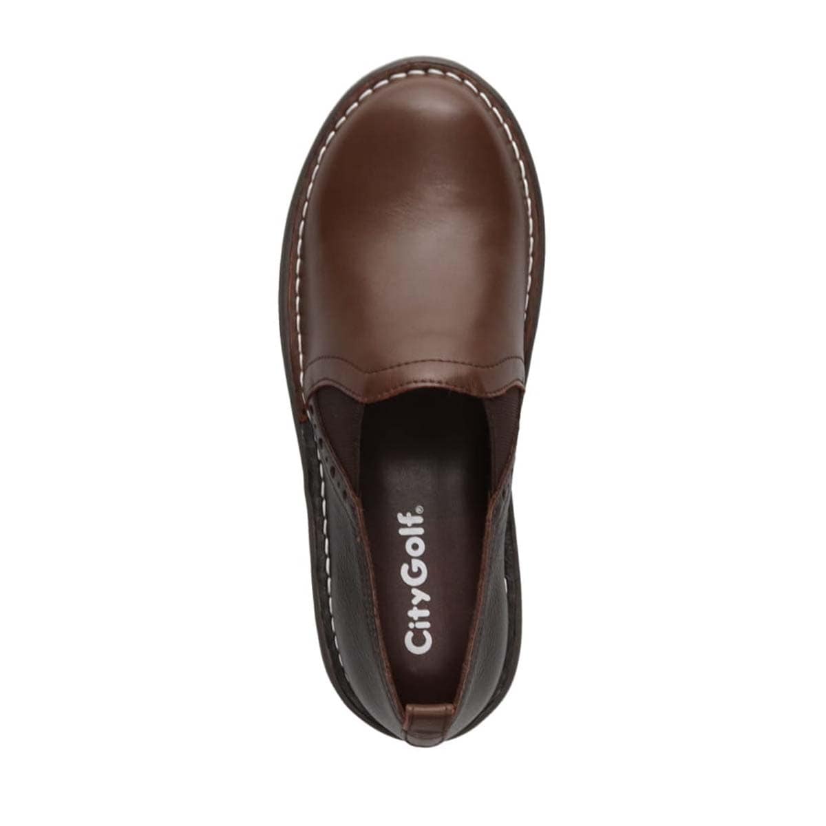 シティゴルフ Ｃｉｔｙ　Ｇｏｌｆ ゆったり足入れアウトステッチ製法のカジュアルシューズ　GFL20116 BROWN/BROWN 23.0