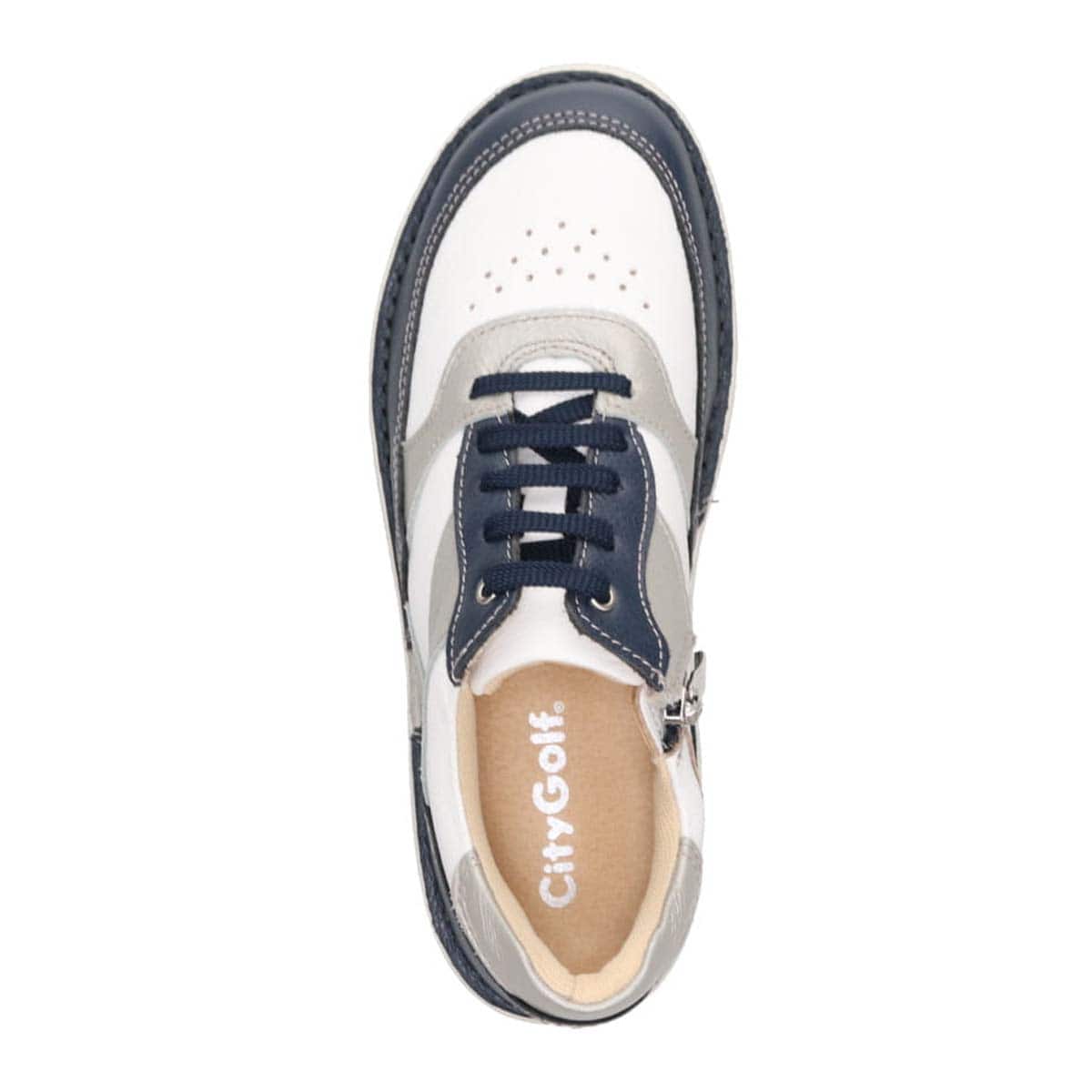 シティ ゴルフ City Golf  アウトステッチ製法のソフトカジュアルシューズ　GFL20147 NAVY/C 23.0