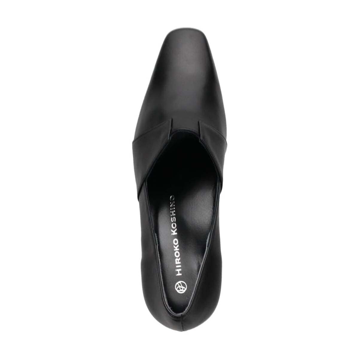 HIROKO KOSHINO ソフトな足あたり サイドのカッティングが綺麗な甲深デザインパンプス HKL4507 BLACK 23.0