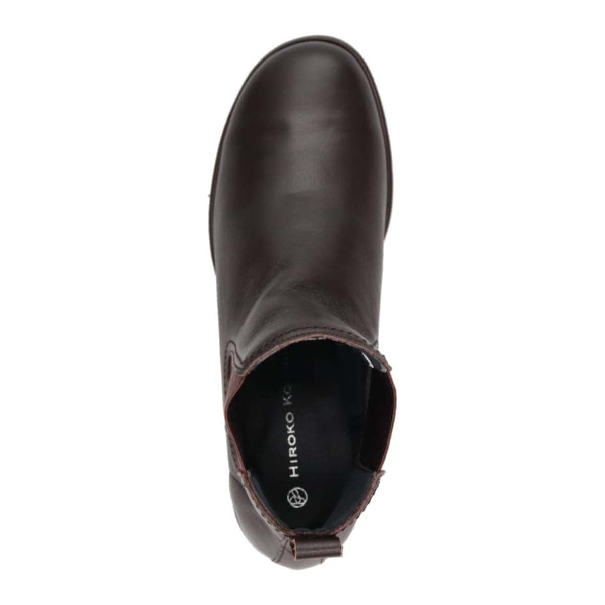 【防滑ソールタイプ】HIROKO KOSHINO　しっとり＆ソフトな牛革を使用した  カジュアルショートブーツ  HKL4630AH D-BROWN 23.0