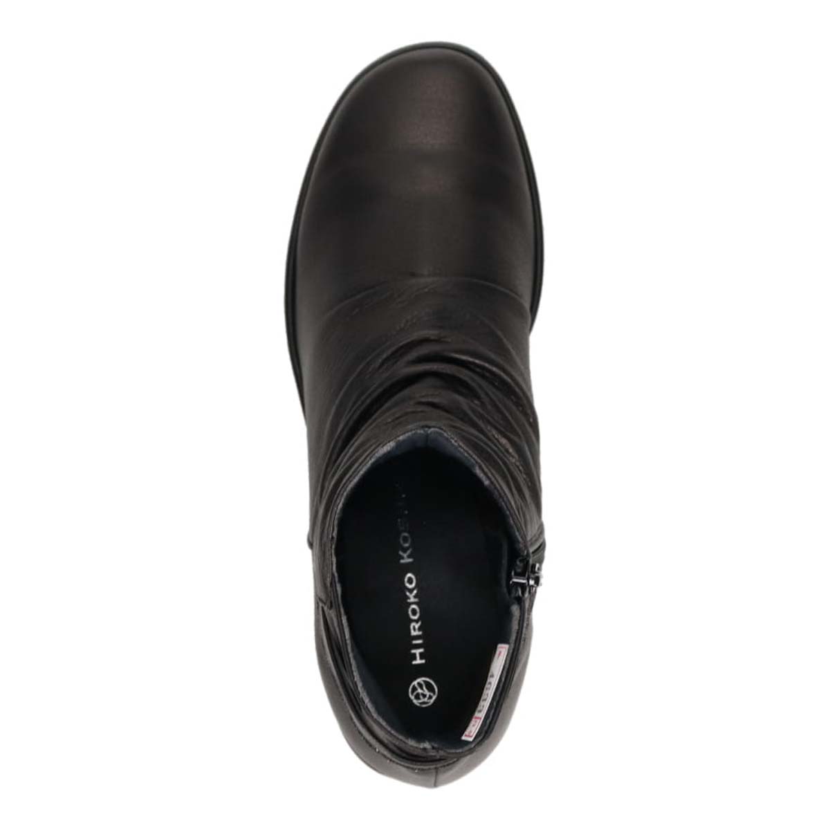 HIROKO KOSHINO キレイ目シルエット 柔らか素材 ショートブーツ   HKL4633 BLACK 23.0