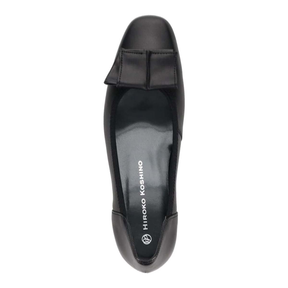 HIROKO KOSHINO 足裏への衝撃を吸収してくれるゴム製モールドソール パンプス HKL5148 BLACK/BLACK 23.0