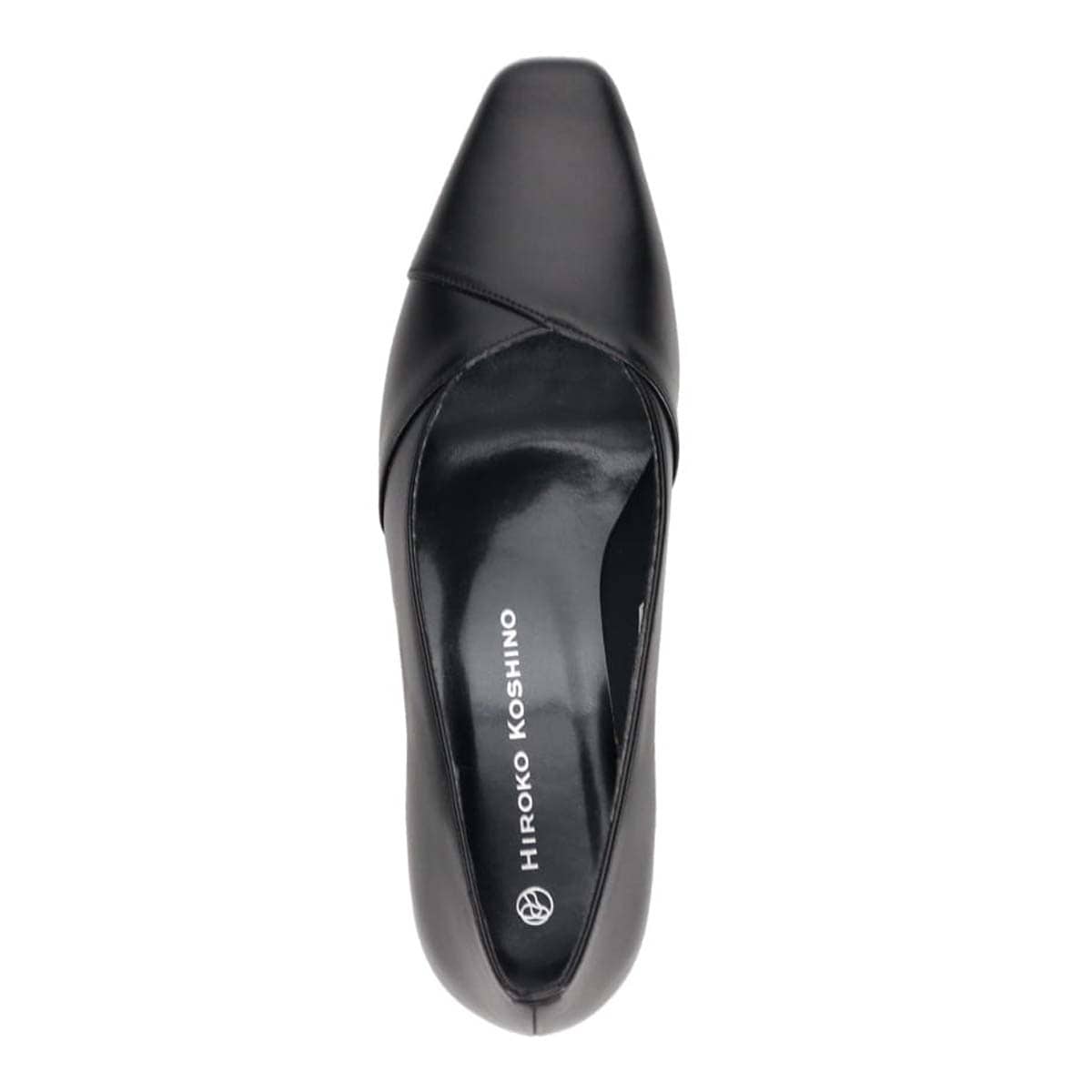 HIROKO KOSHINO Ｖカットラインが綺麗なデザインパンプス　HKL5149 BLACK 23.0