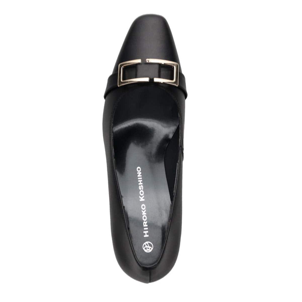 HIROKO KOSHINO バックルデザインのきれい目パンプス　HKL5155 BLACK 23.0