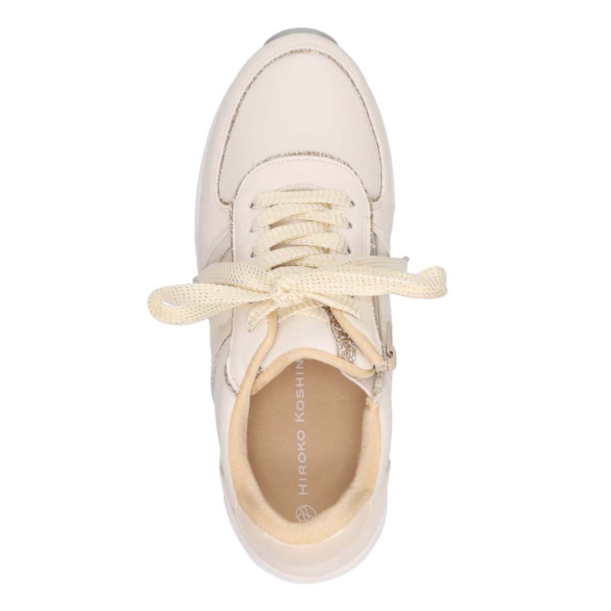 HIROKO KOSHINO スタイルアップスニーカー　HKL6211 IVORY 23