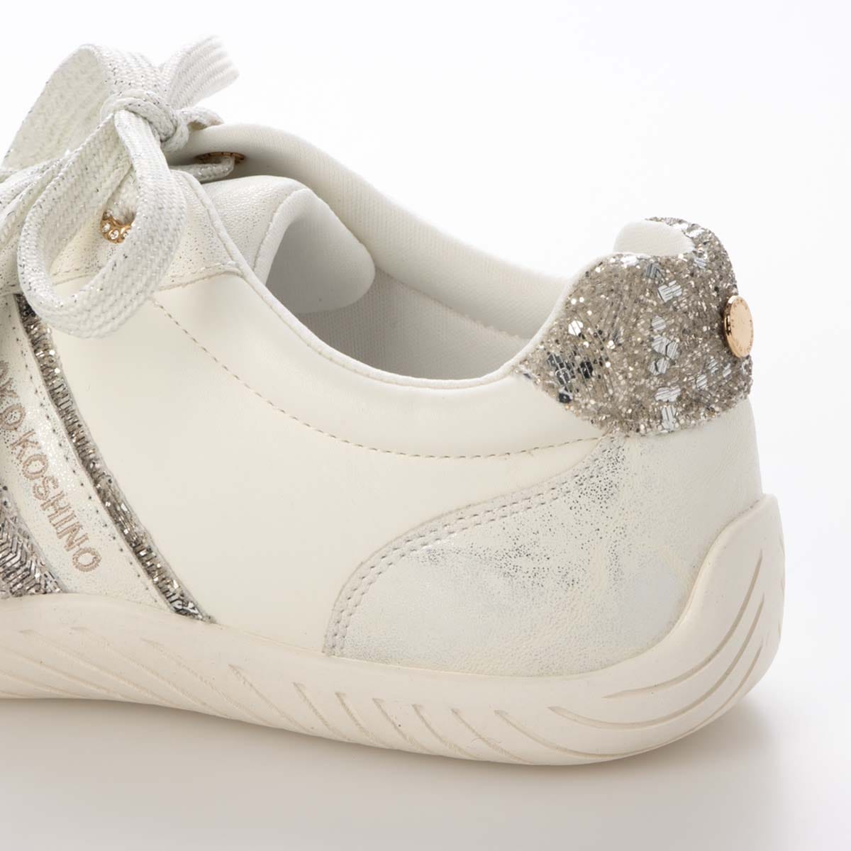 HIROKO KOSHINO レースアップスニーカー　HKL9000 WHITE 23.0