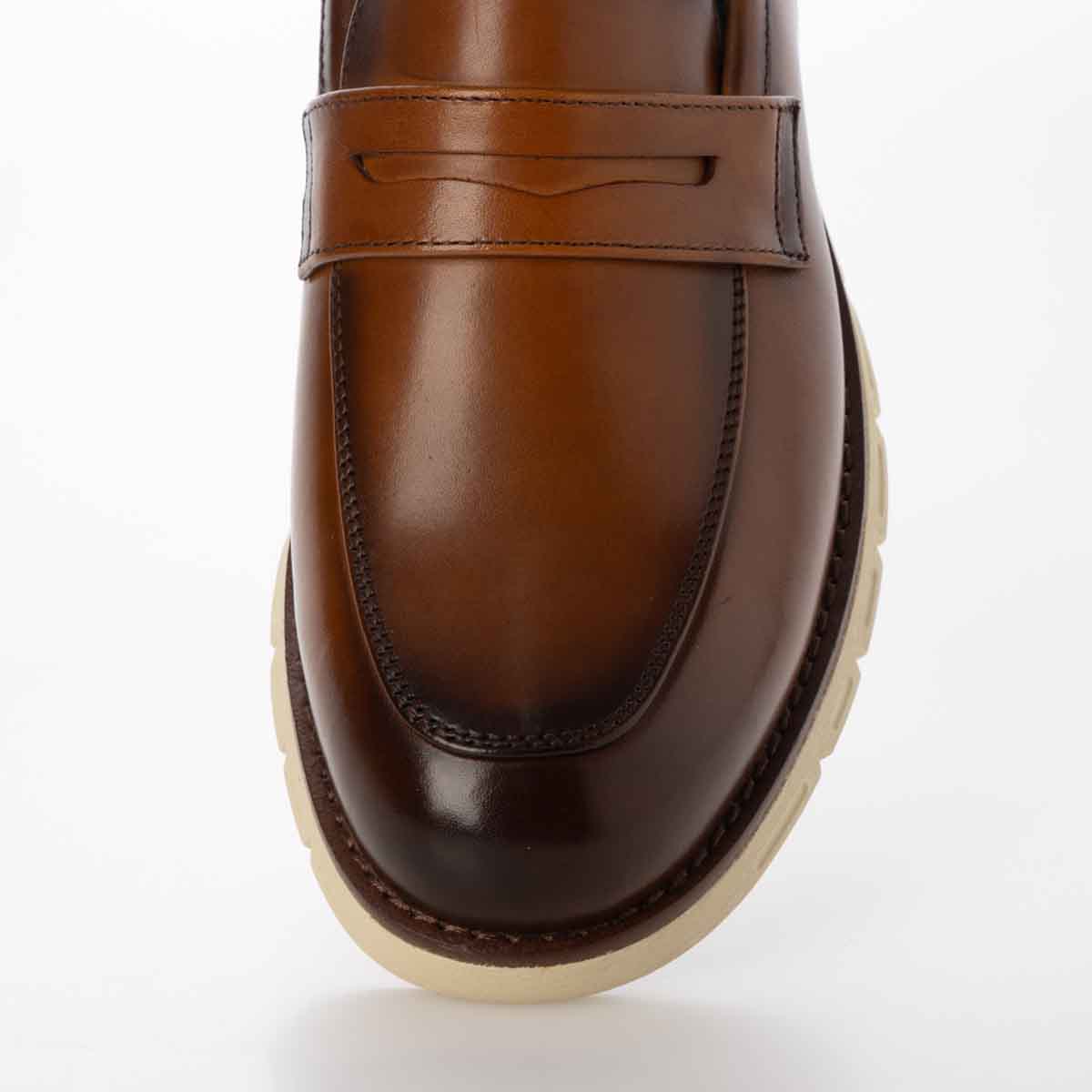 HIROKO KOSHINO HOMME  メンズ スリッポンドレスシューズ　HR5014 BROWN 25.0