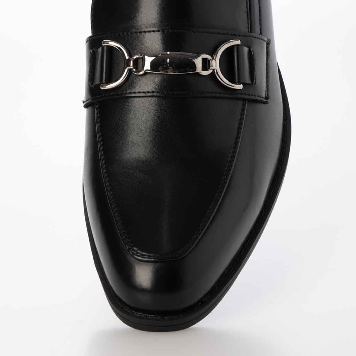 HIROKO KOSHINO HOMME  メンズ COVEROSS Bee ビット付きスリッポンドレスシューズ　HR7015 BLACK 25.0