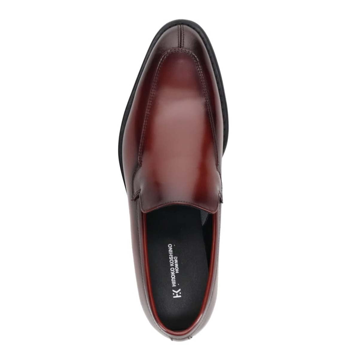 HIROKO KOSHINO HOMME  メンズ エレガント ユーチップスリッポンドレスシューズ　HR8003 WINE 25.0