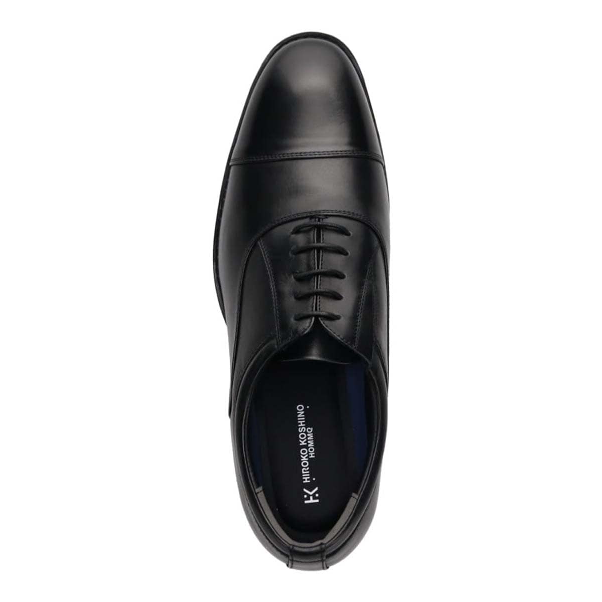 【大きいサイズ】HIROKO KOSHINO HOMME  メンズ 内羽根ストレートチップビジネスシューズ HR5008 BLACK 28.0