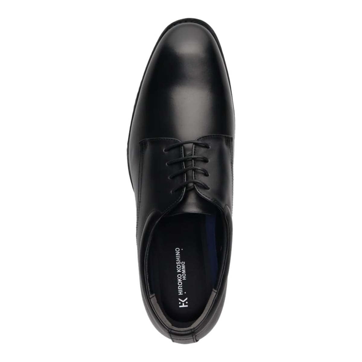 【大きいサイズ】HIROKO KOSHINO HOMME  メンズ 外羽根プレーントゥビジネスシューズ HR5009 BLACK 28.0