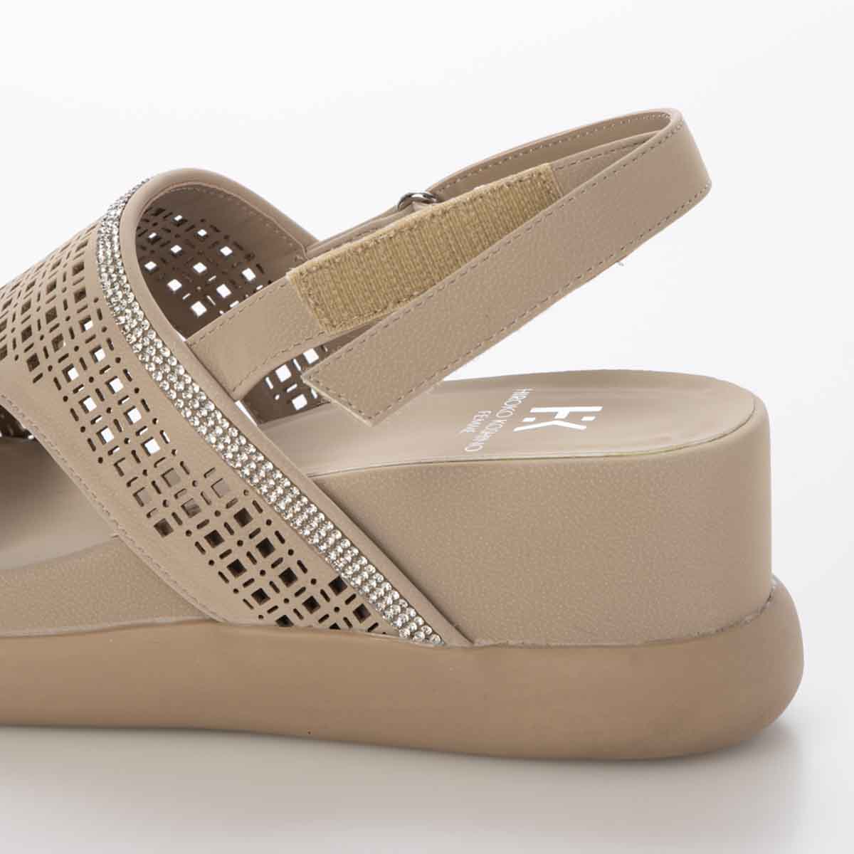 HIROKO KOSHINO FEMME ウェッジサンダル　HRL5010 BEIGE M　(23.0～23.5)