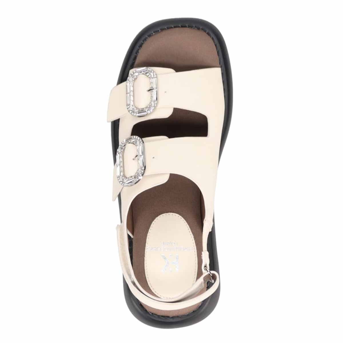 HIROKO KOSHINO FEMME バックル付きサンダル　HRL5011 IVORY M　(23.0～23.5)