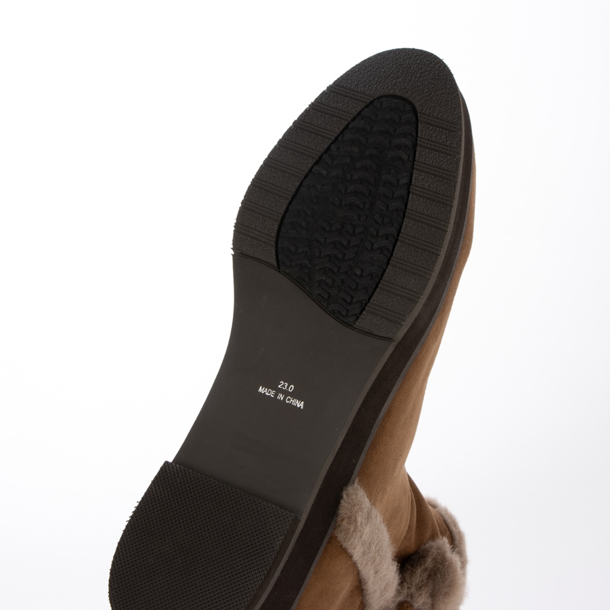 HIROKO KOSHINO FEMME ライニングがフェイクファーの温かいムートン風ブーツ HRL5015 BEIGE 23.0