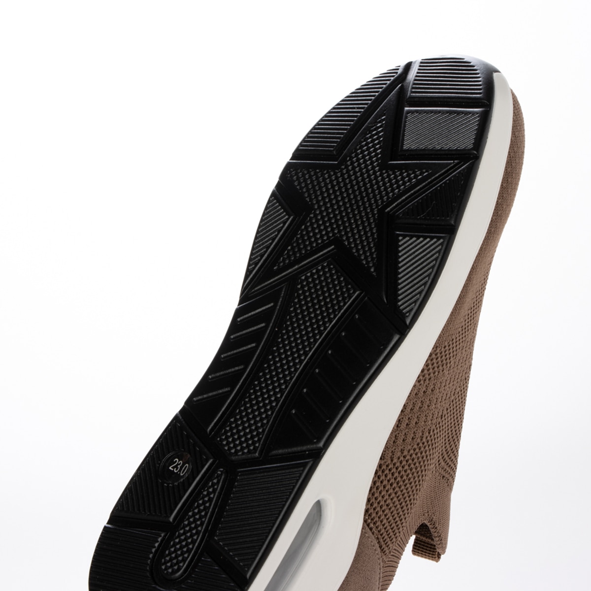 HIROKO KOSHINO FEMME シンプルニットのクイックフィットスリッポンスニーカー HRL9000 OAK 23.0