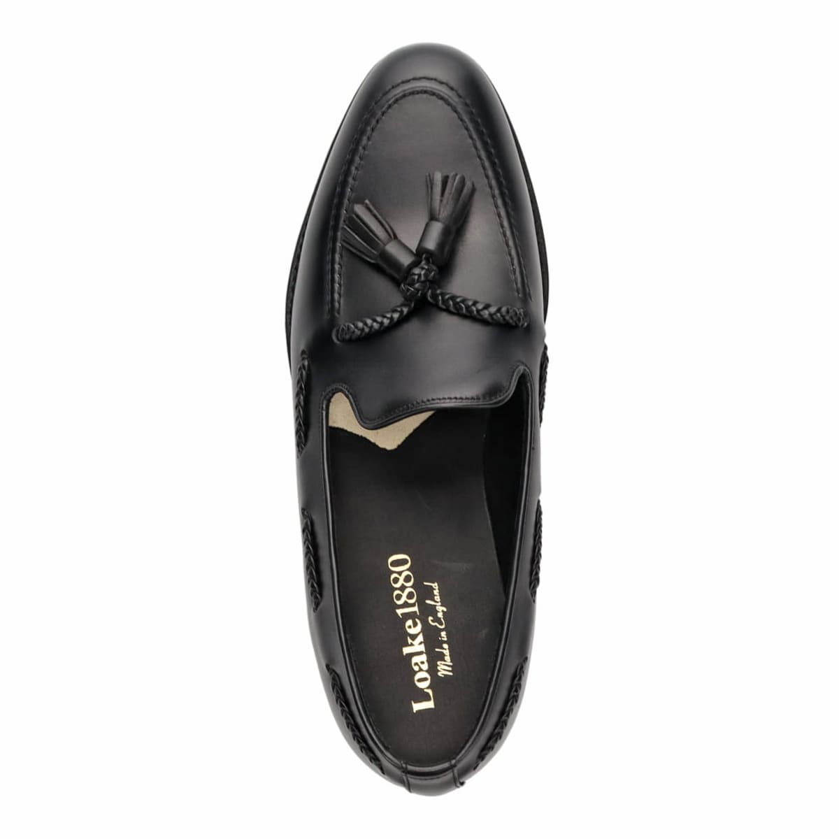 【Loake-ローク】model:Temple　英国製グッドイヤーウェルト製法ドレスシューズ　タッセルローファー　IMLK1023 BLACK 6.5 (25.0)