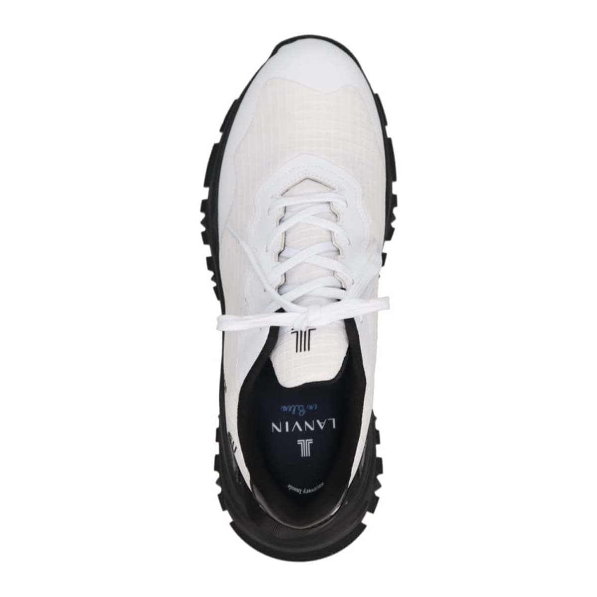 ランバンオンブルー LANVIN en Bleu 「リカバリーインソール」搭載で指圧効果により血行を115％促進。トレイルランニングスニーカー　LB1006XR WHITE 25.0