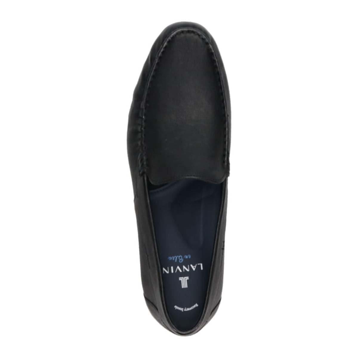 ランバンオンブルー LANVIN en Bleu 「リカバリーインソール」搭載で指圧効果により血行を115％促進。スリッポンカジュアルシューズ　LB1018XR BLACK 25.0