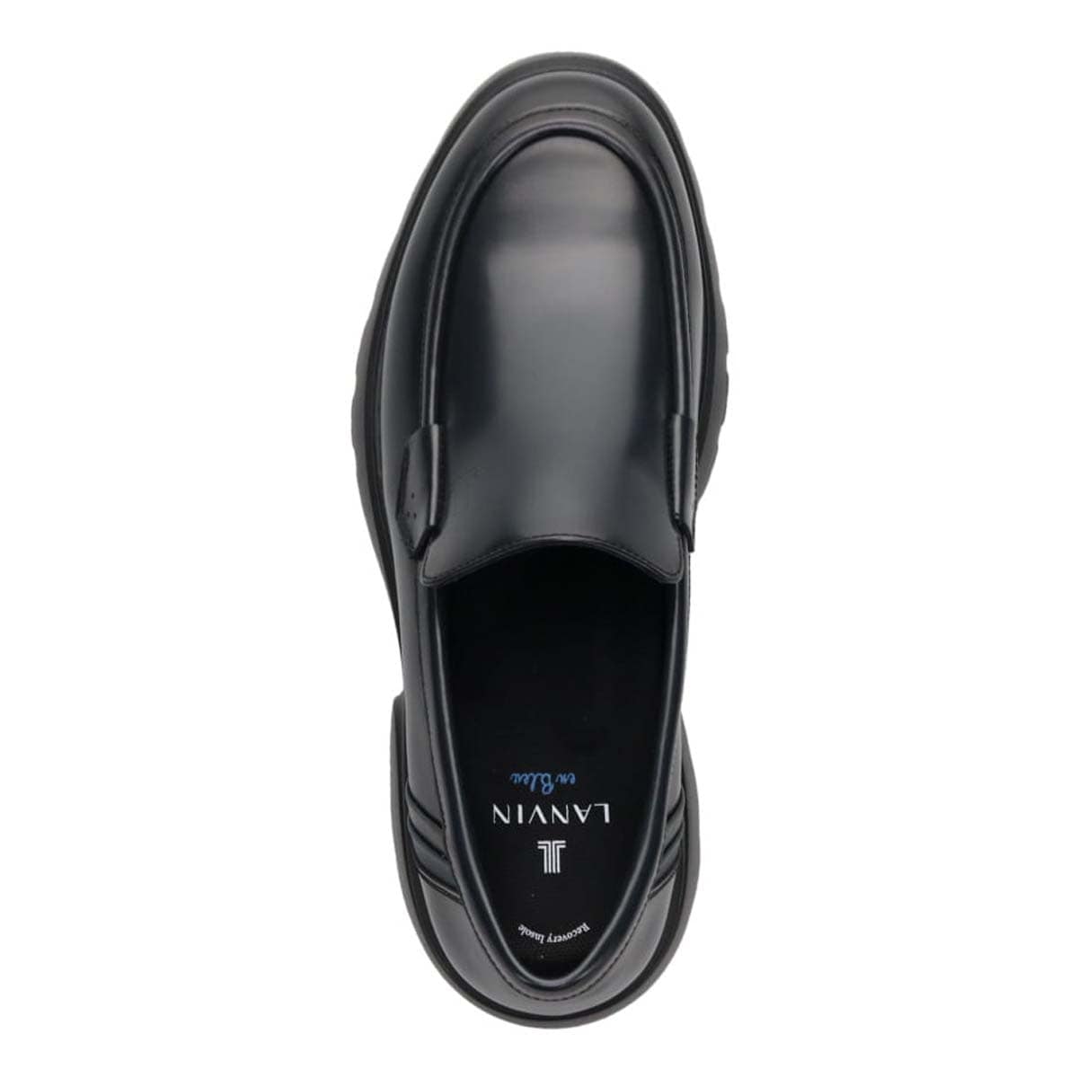 ランバンオンブルー LANVIN en Bleu 「リカバリーインソール」搭載で指圧効果により血行を115％促進。ユーチップスリッポンドレスカジュアルシューズ　LB3002XR D-GRAY 25.0