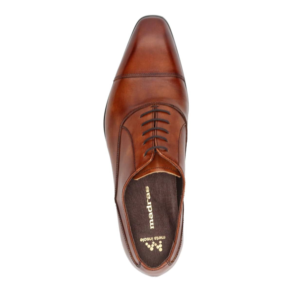 マドラス madras metaインソール  内羽根ストレートチップドレスシューズ M2711MT L-BROWN 25.0
