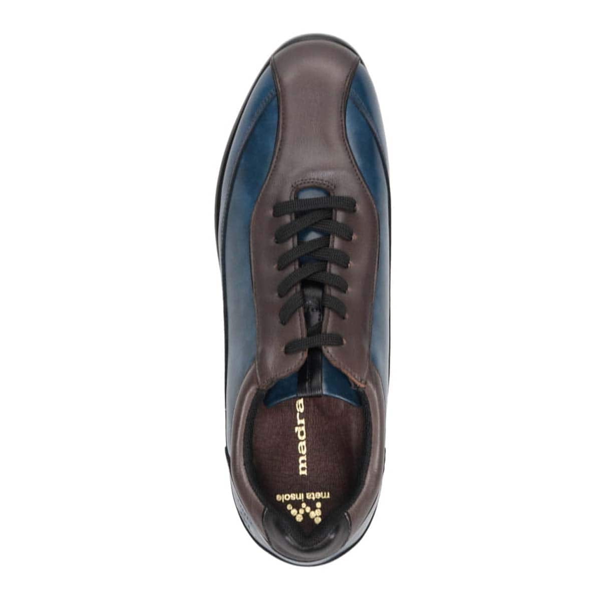 マドラス madras metaインソール搭載シューズ  レザースニーカー　M502MT GRAY/NAVY 25.0