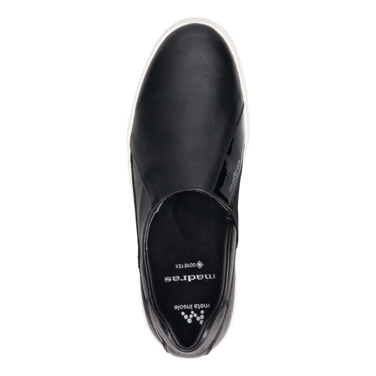 【GORE-TEX】マドラス madras metaインソール搭載シューズ  スリッポンカジュアルシューズ　M510AGMT BLACK 25.0