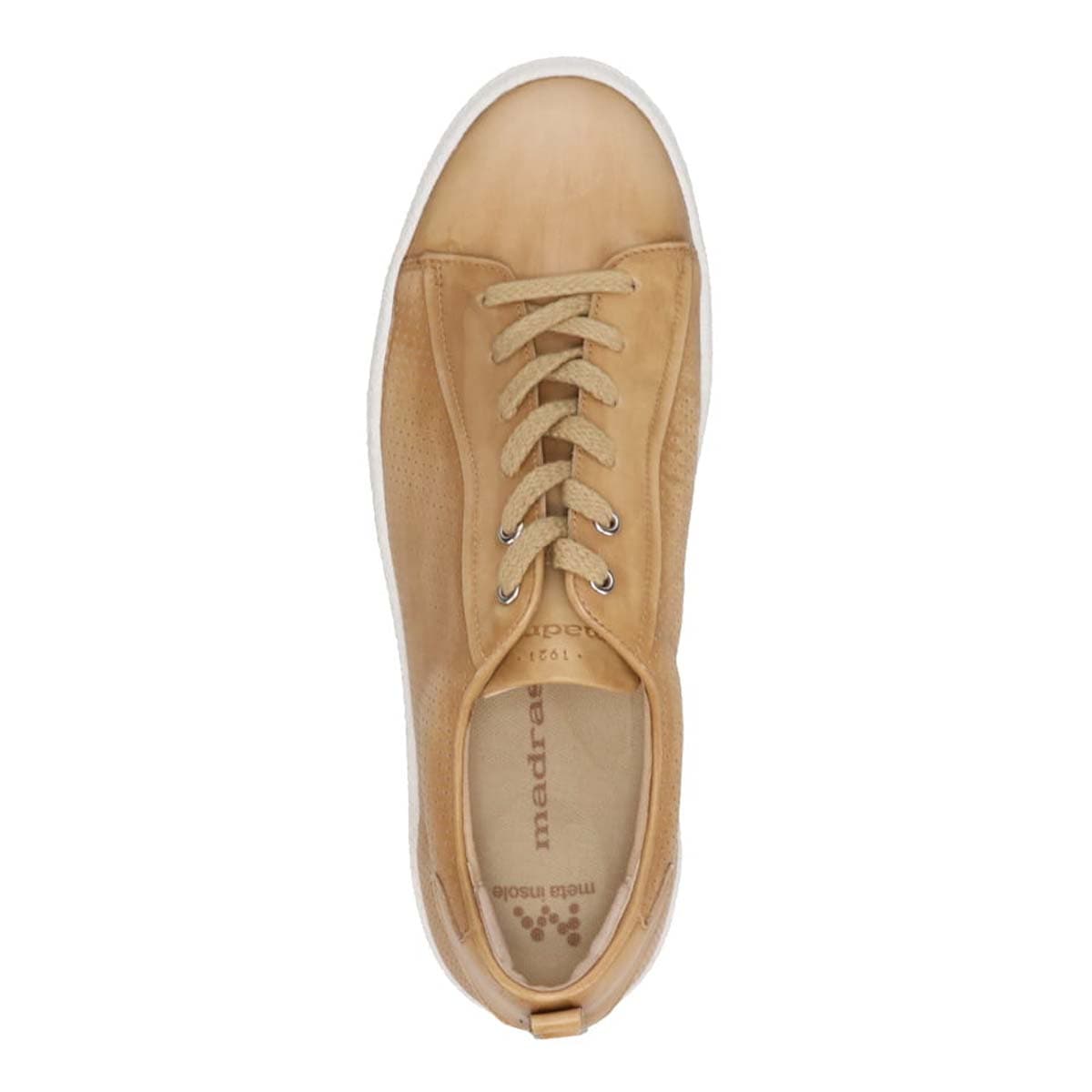 マドラス madras metaインソール搭載シューズ  カジュアルレザースニーカー　M516MT BEIGE 25.0