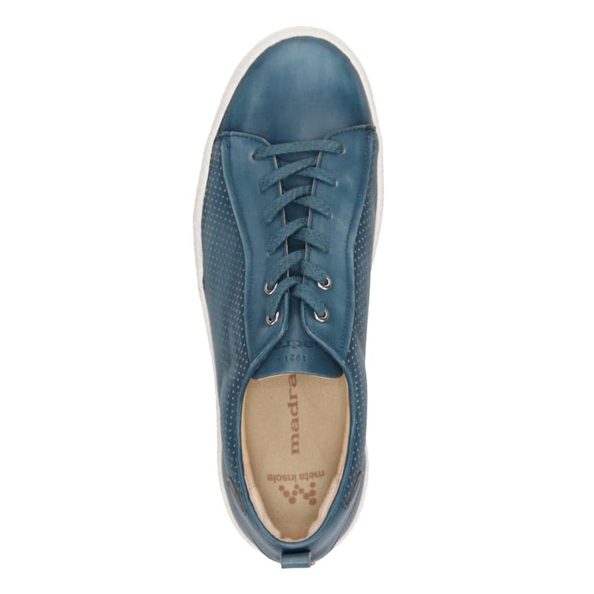 マドラス madras metaインソール搭載シューズ  カジュアルレザースニーカー　M516MT BLUE 25.0