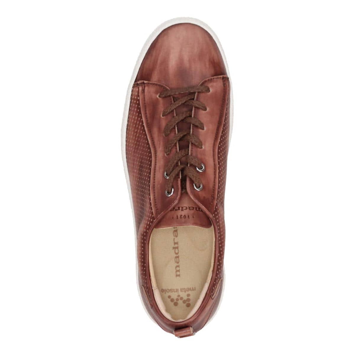 マドラス madras metaインソール搭載シューズ  カジュアルレザースニーカー　M516MT D-BROWN 25.0