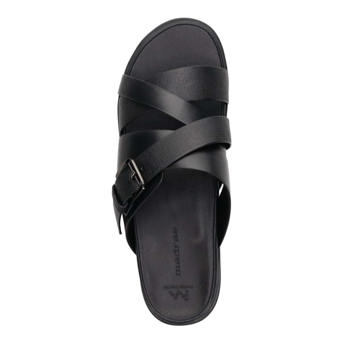マドラス madras メタインソール搭載シューズ  レザーサンダル  M531MT BLACK-EB M（25.0～25.5ｃｍ）