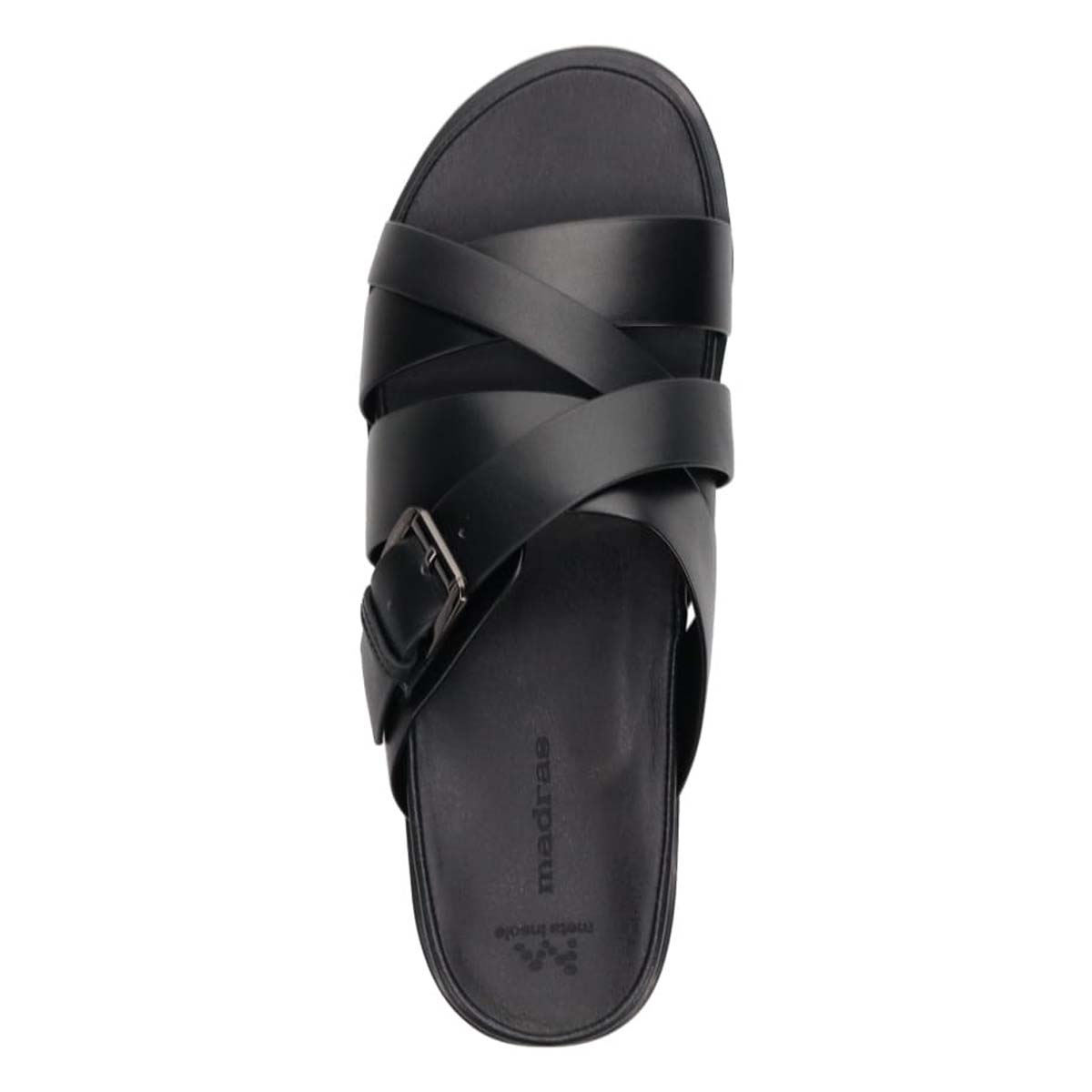 マドラス madras メタインソール搭載シューズ  レザーサンダル  M531MT BLACK M（25.0～25.5ｃｍ）