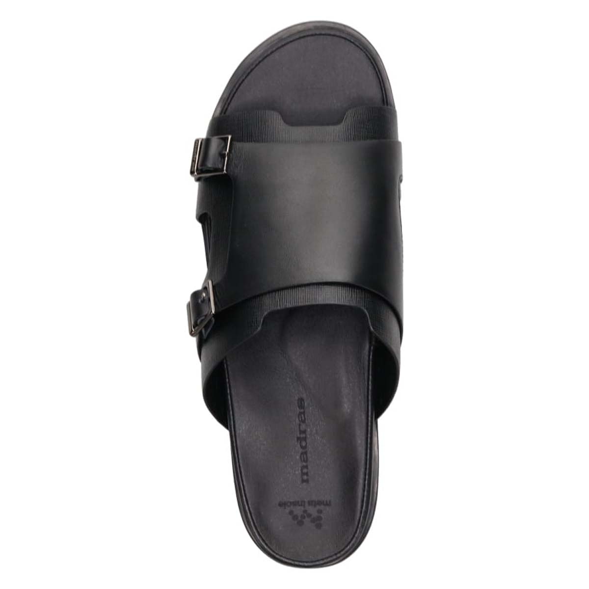 マドラス madras メタインソール搭載シューズ  レザーサンダル  M532MT BLACK-EB M（25.0～25.5ｃｍ）
