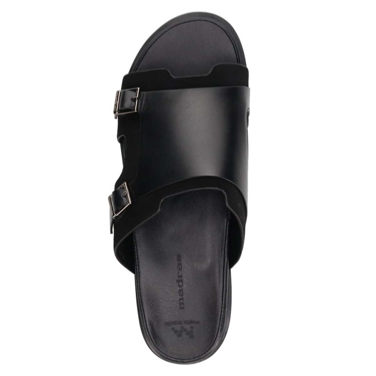 マドラス madras メタインソール搭載シューズ  レザーサンダル  M532MT BLACK-SILKY M（25.0～25.5ｃｍ）